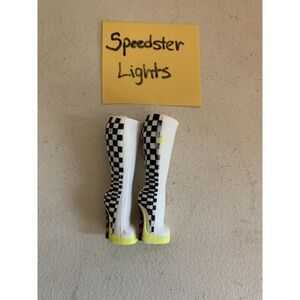 LOL SURPRISE OMG SHOES BOOTS SPEEDSTER LIGHTS WHITE BLACK CHECKERED DOLL SHOES